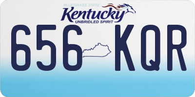 KY license plate 656KQR