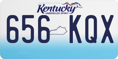 KY license plate 656KQX