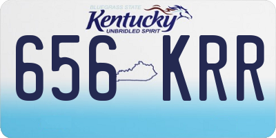 KY license plate 656KRR