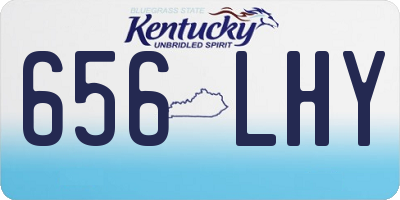 KY license plate 656LHY