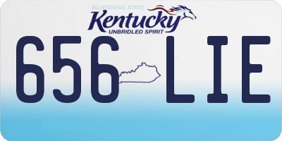KY license plate 656LIE