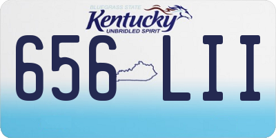 KY license plate 656LII