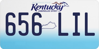 KY license plate 656LIL