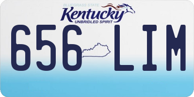 KY license plate 656LIM