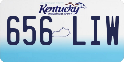 KY license plate 656LIW