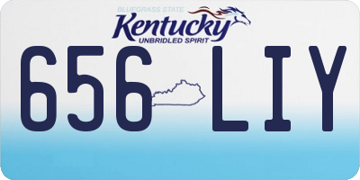 KY license plate 656LIY