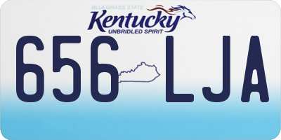 KY license plate 656LJA