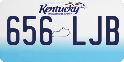 KY license plate 656LJB