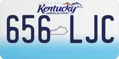 KY license plate 656LJC