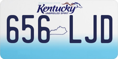 KY license plate 656LJD