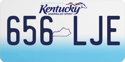 KY license plate 656LJE