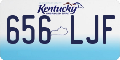 KY license plate 656LJF