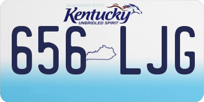 KY license plate 656LJG
