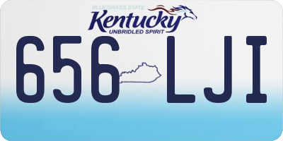 KY license plate 656LJI