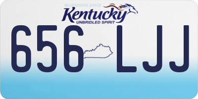 KY license plate 656LJJ