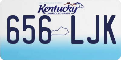 KY license plate 656LJK