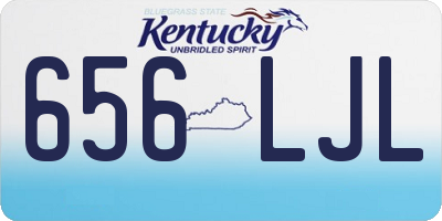 KY license plate 656LJL