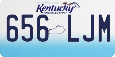 KY license plate 656LJM