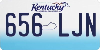 KY license plate 656LJN