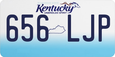 KY license plate 656LJP