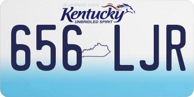 KY license plate 656LJR
