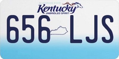 KY license plate 656LJS