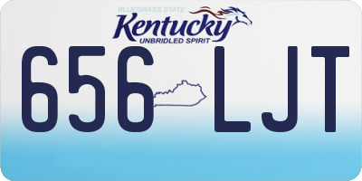 KY license plate 656LJT
