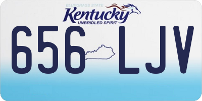 KY license plate 656LJV