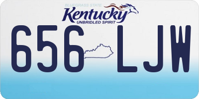 KY license plate 656LJW