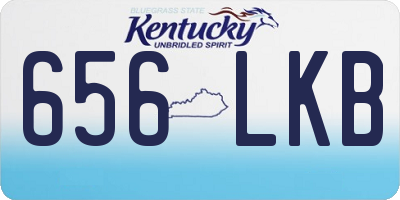 KY license plate 656LKB