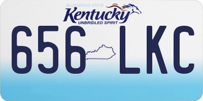KY license plate 656LKC