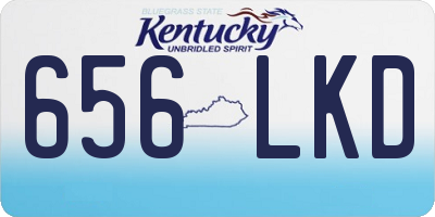 KY license plate 656LKD
