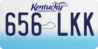 KY license plate 656LKK
