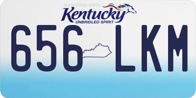 KY license plate 656LKM