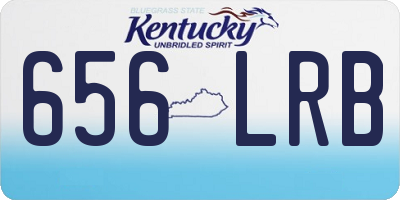 KY license plate 656LRB