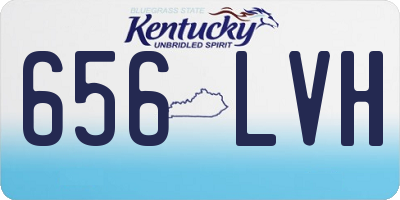 KY license plate 656LVH