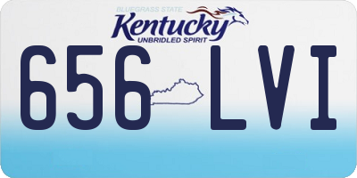 KY license plate 656LVI