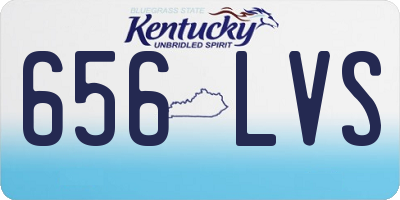 KY license plate 656LVS