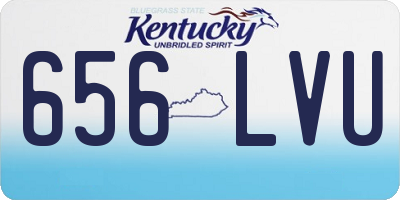 KY license plate 656LVU