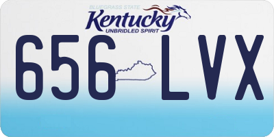 KY license plate 656LVX
