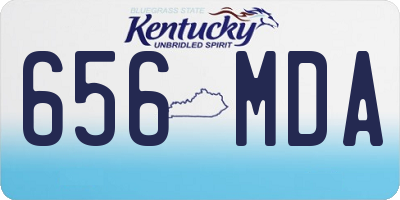 KY license plate 656MDA