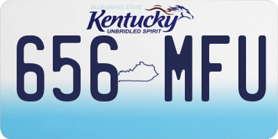 KY license plate 656MFU