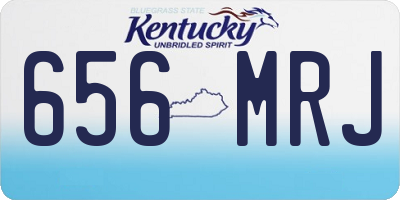 KY license plate 656MRJ