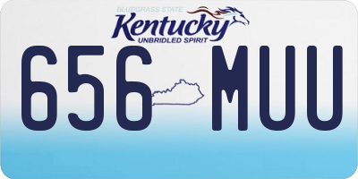 KY license plate 656MUU