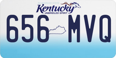 KY license plate 656MVQ