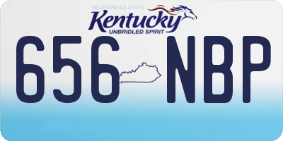 KY license plate 656NBP