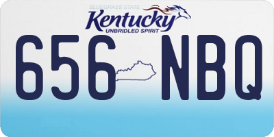 KY license plate 656NBQ