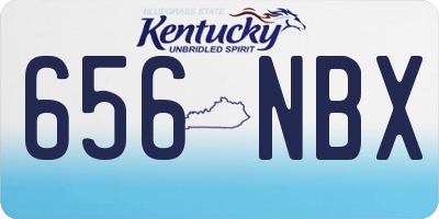 KY license plate 656NBX