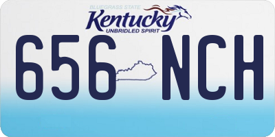 KY license plate 656NCH