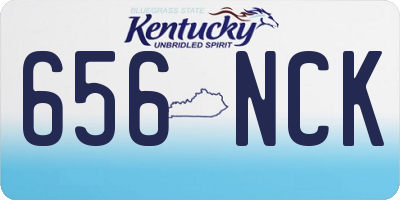 KY license plate 656NCK